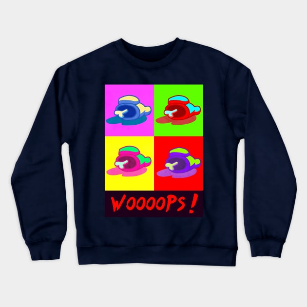 Woops Crewneck Sweatshirt by mcashe_art